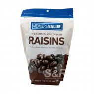 Member's Value Milk Chocolate Covered Raisins 500g 